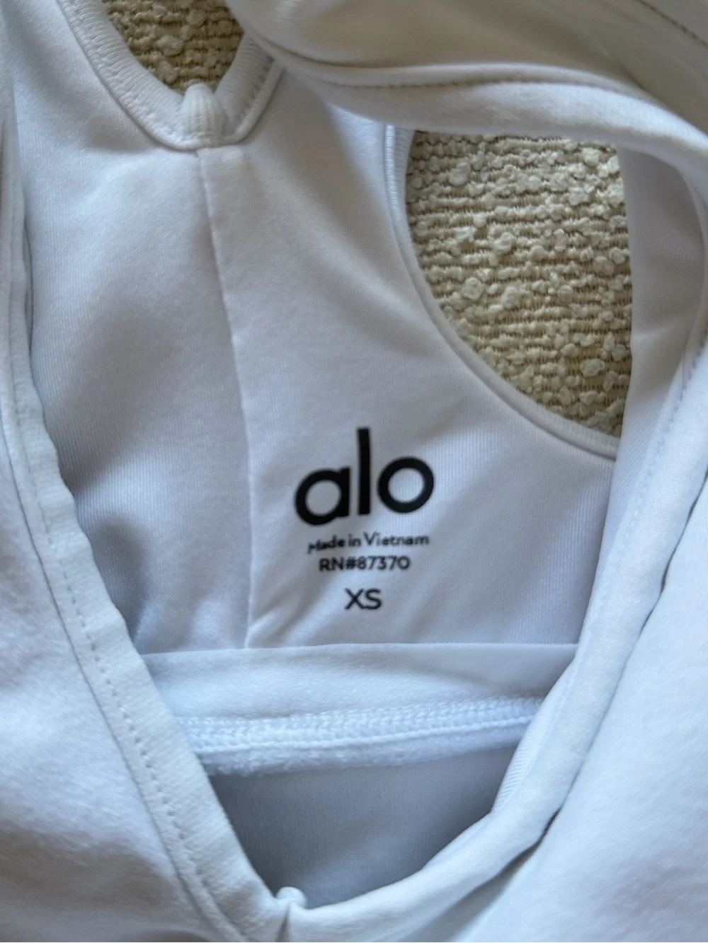 Alo Wild Thing Bra in White
